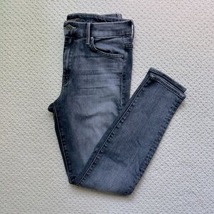 Mother high waisted Looker in Huntress denim skinny jeans